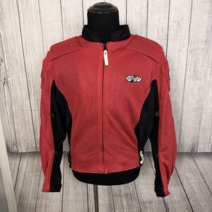 Joe Rocket Phoenix Men's XL Red & Black Padded Full Zip Motorcycle Jacket